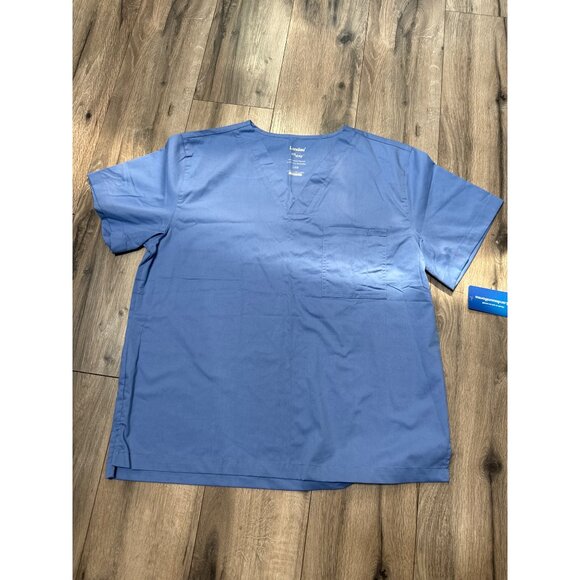 Landau All-Day Mechanical Stretch Unisex Scrub Set LGE Blue Durable Fabric For C - Picture 3 of 6
